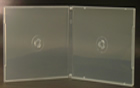 Double CD Poly Case Super Clear W/Overlay